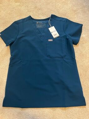 FIGS Deep Reef Catarina - One-Pocket Scrub Top XS NWT